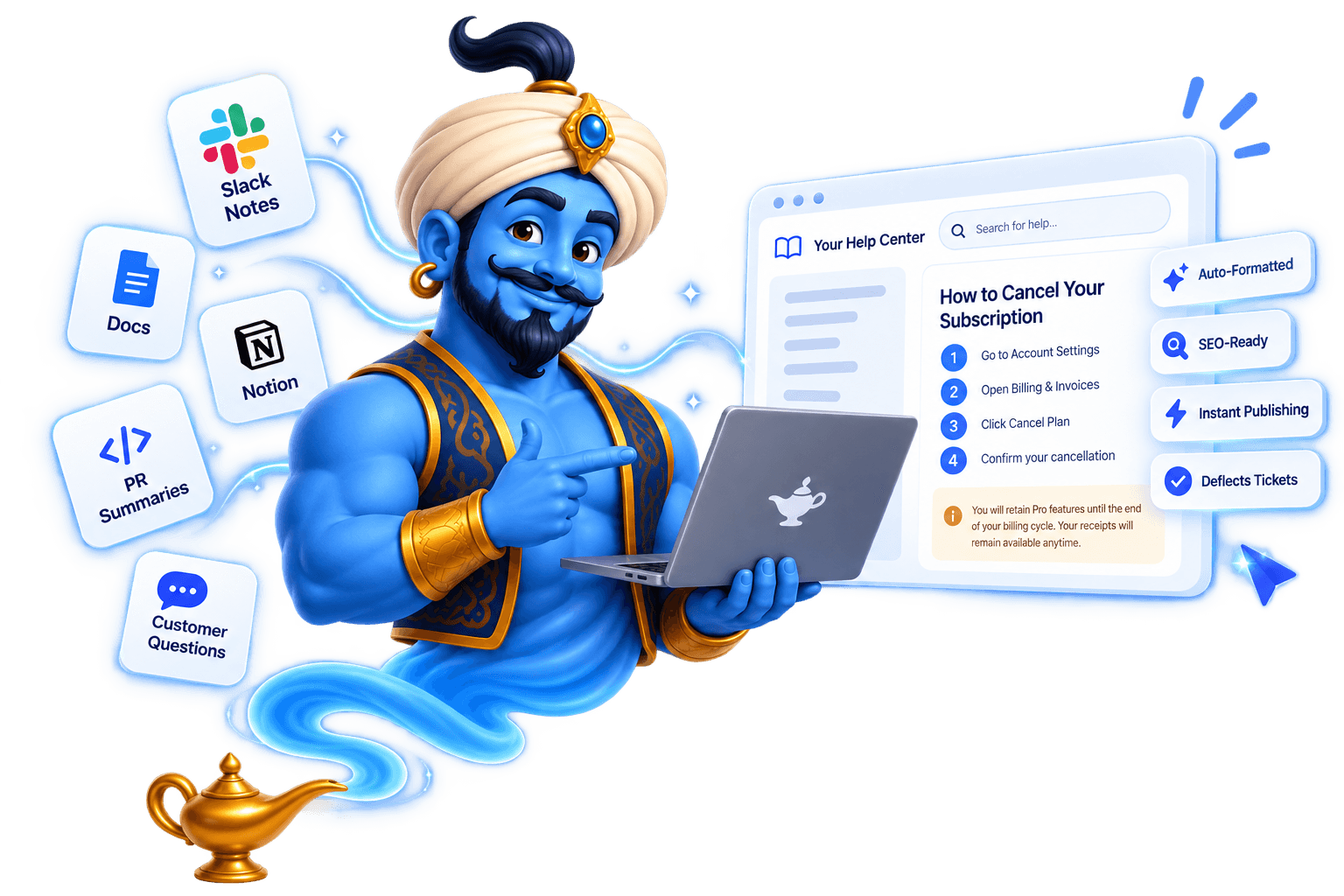 Genie - Your AI Documentation Specialist converting raw notes to beautiful docs